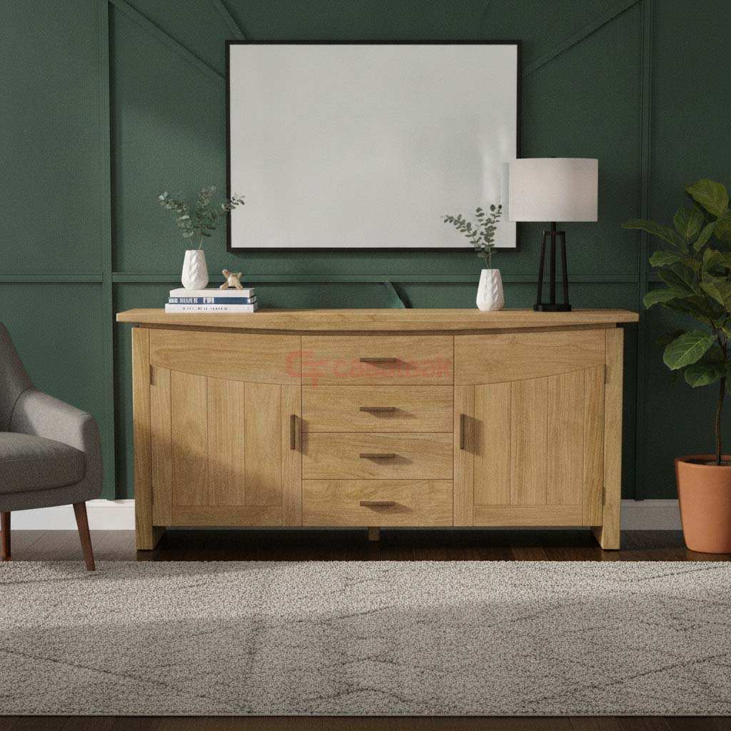 Teak Wood Classic Sideboard