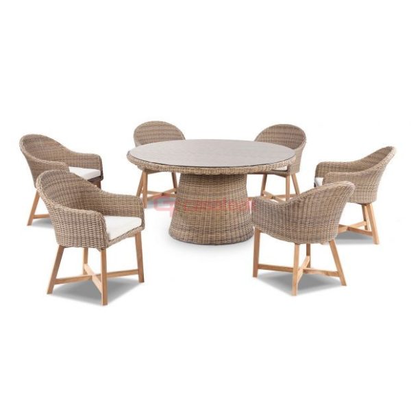 Coastal Wicker Dining Chair WDC-03 - Image 4