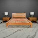 wooden bed frame