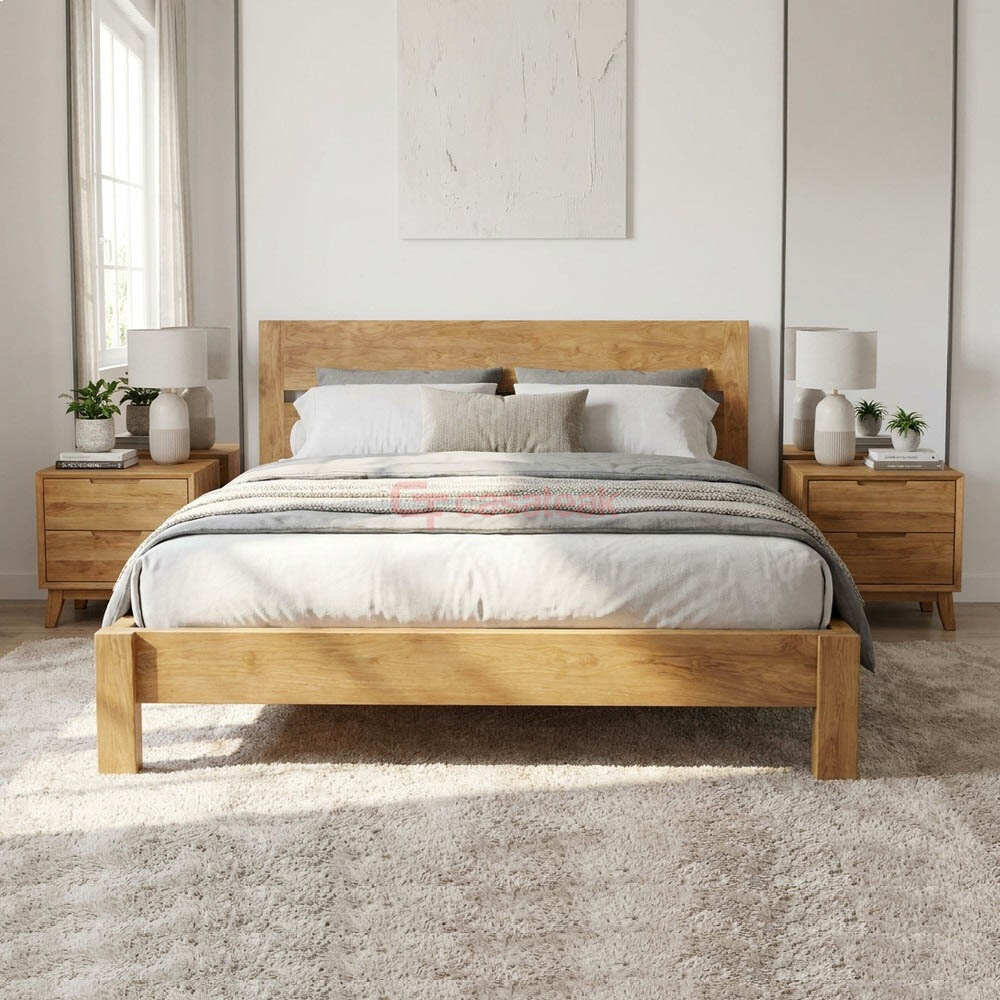 Teak Bed Frame - Dos