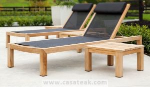 Teak loungers, Lounger