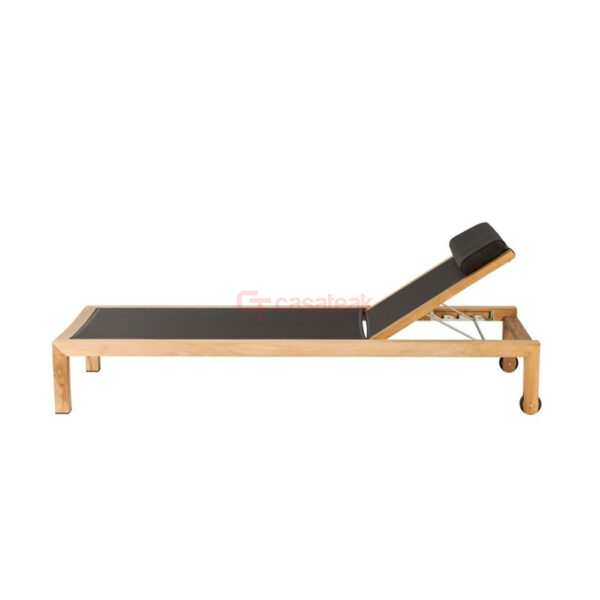 Teak Outdoor Lounger- Horizon - Image 2