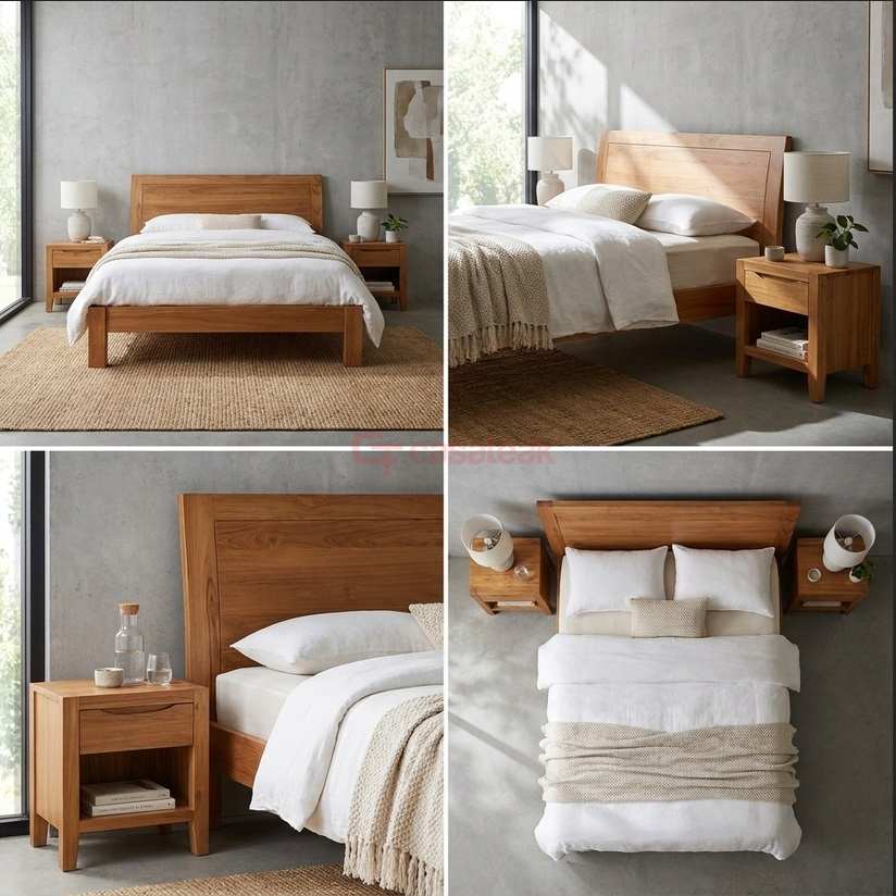 Manson Teak Bed Frame