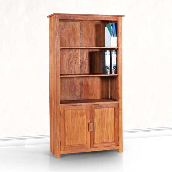 Teak wood bookshelf