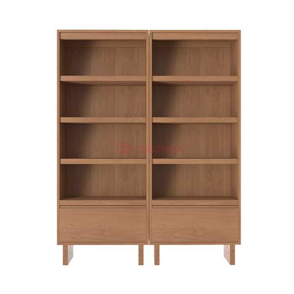 Teak Book Shelf Single Drawer