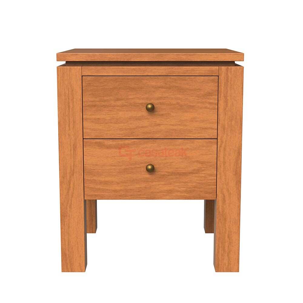 Two Drawer Bedside Table