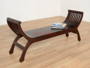 Teak wood Kartini Bench, Wooden bench, low shoe bench