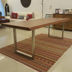 Indoor teak dining table