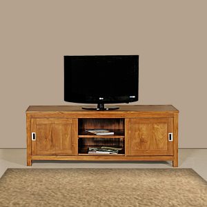 Sliding doors tv stand