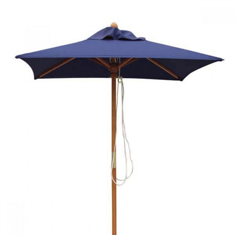 Teak garden parasols