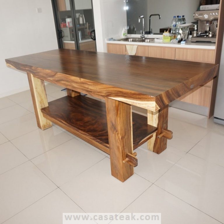 Suar Island Table, solid suar table