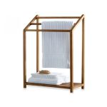 Teak towel racks