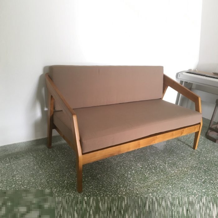 Teak Wood Sofa Double Seater