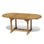 Extendable teak outdoor table