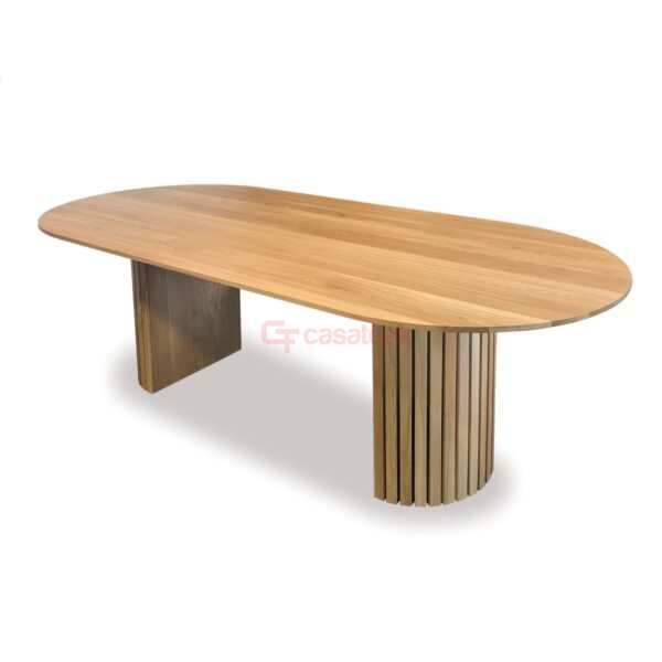 Teak Dining Table- Oval DT 15-22 - Image 3