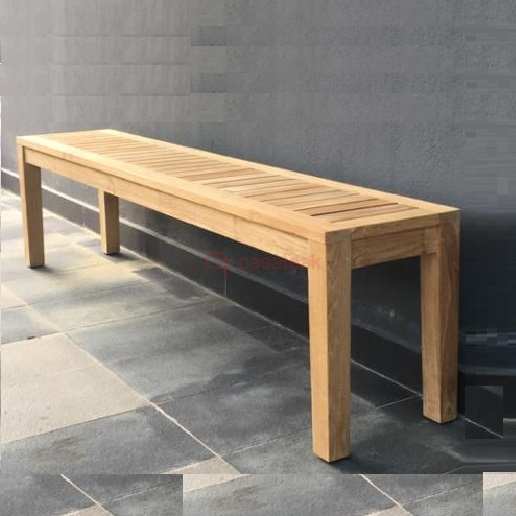 Teak Backless Outdoor Bench 180 OB-11 - Image 3