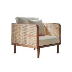 Rattan Cane Single Sofa