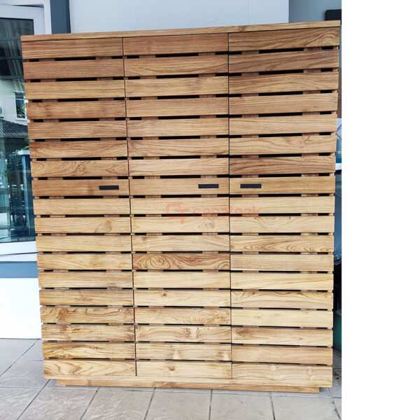 Marzu Tall 3 Door Shoe Cabinet SC 12-04