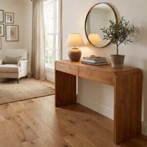 Teak Entrance Console Table