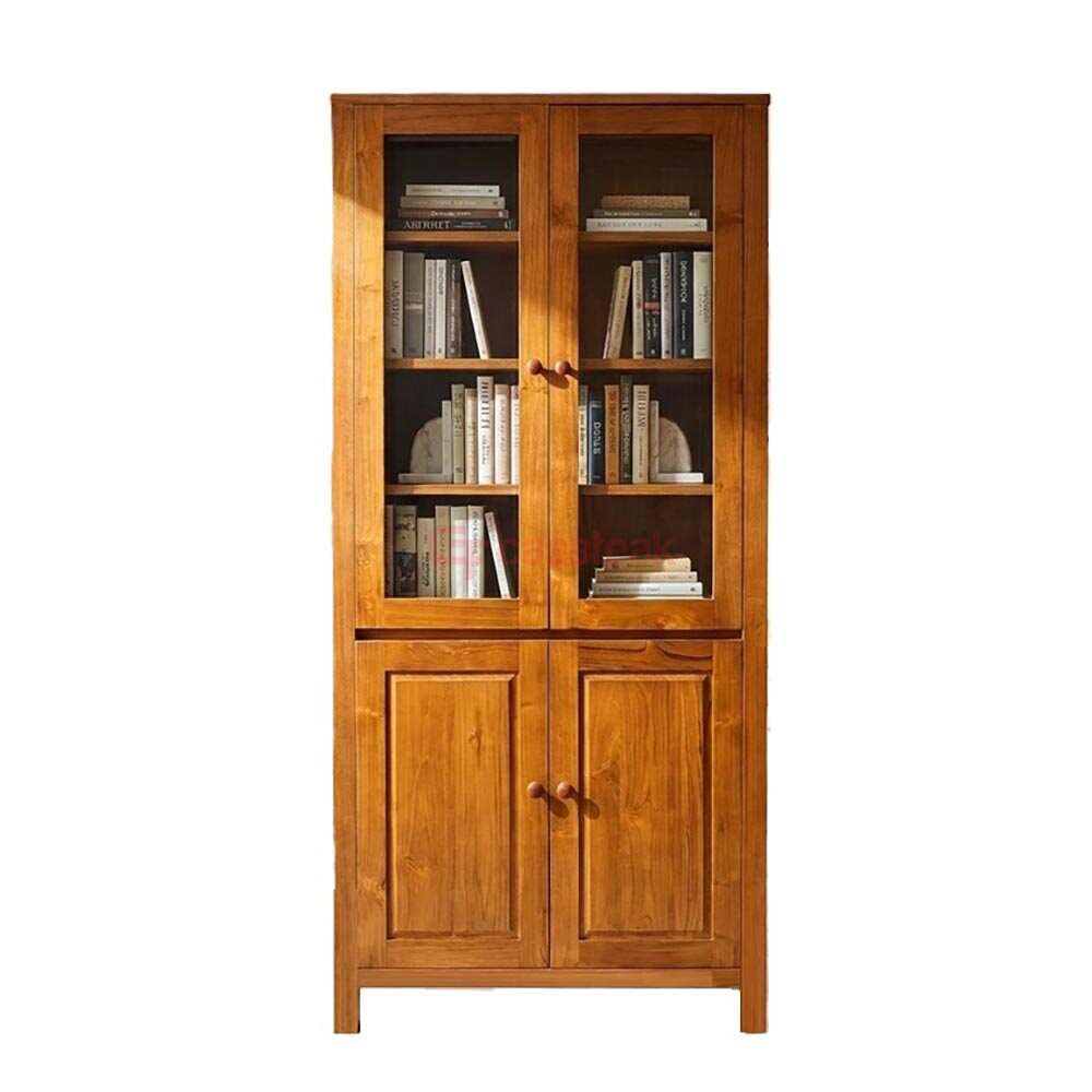 Glass-Doors-Book-Cabinet-