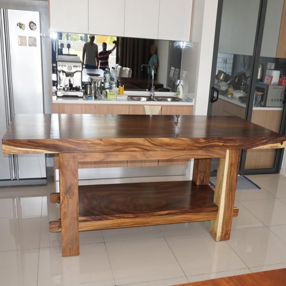 Suar wood Dining Table, Suar table Furniture Malaysia