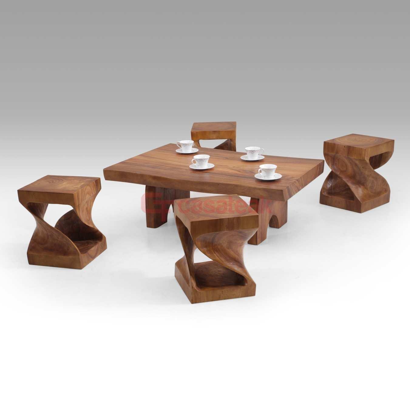 Solid Wood Suar Coffee Table CT5-15